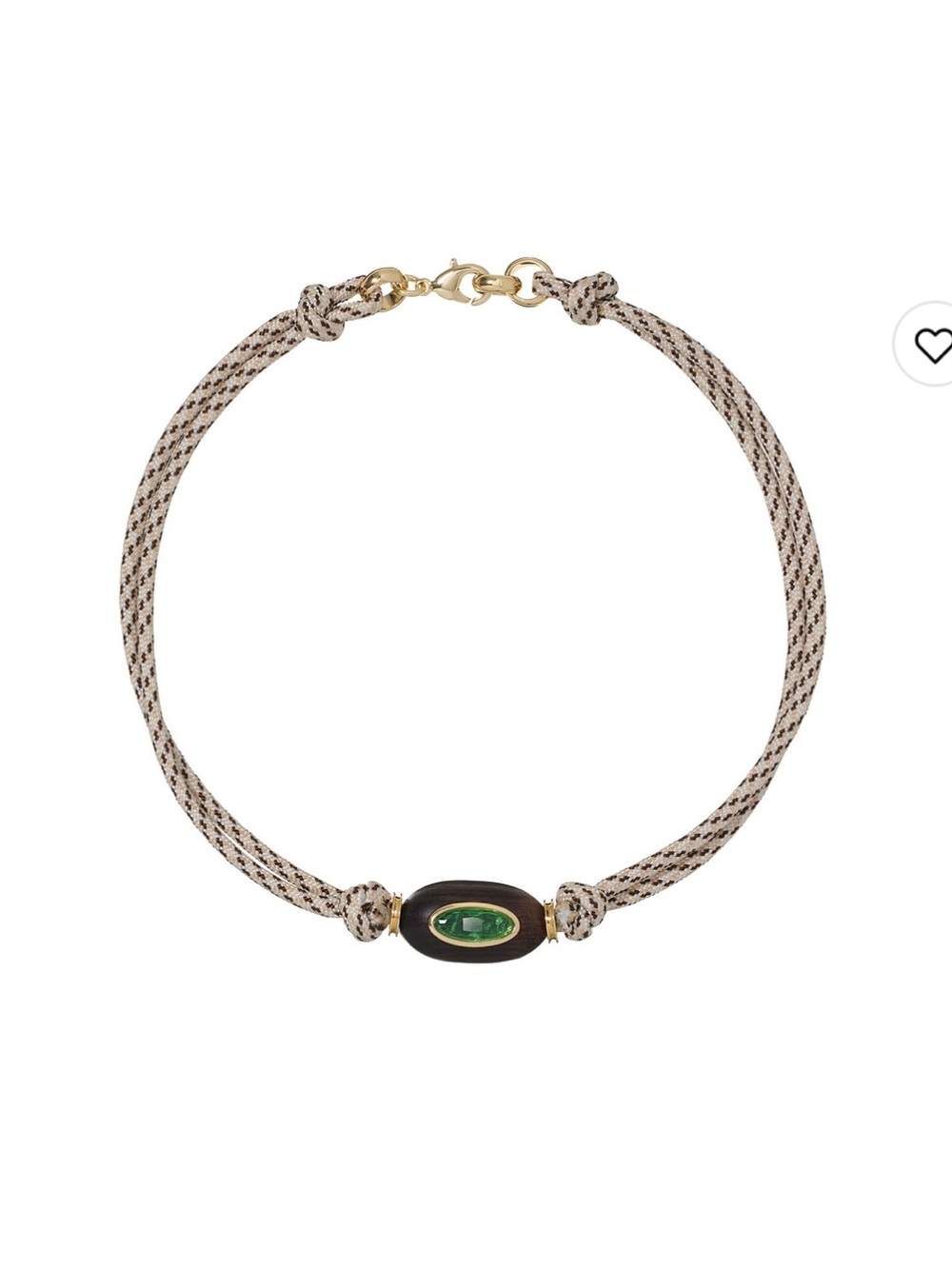 Roxanne Assoulin The Dunes Driftwood Collar Necklace in Brown, Off White & Green